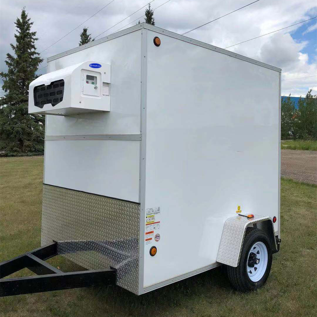 Kingclima Hot Sale K-10ft Cooler Trailers Refrigeration Unit for Family Events Shipped to Abroad